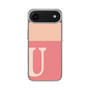 スリムプロテクションケース［ オリジナル - initial two tone - U pink ］