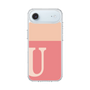 スリムプロテクションケース［ オリジナル - initial two tone - U pink ］