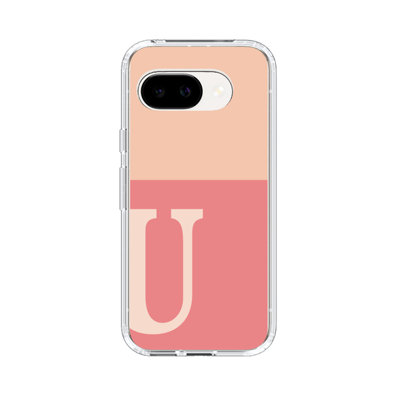 スリムプロテクションケース［ オリジナル - initial two tone - U pink ］
