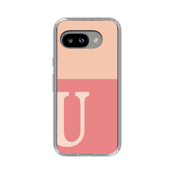スリムプロテクションケース［ オリジナル - initial two tone - U pink ］