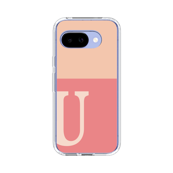 スリムプロテクションケース［ オリジナル - initial two tone - U pink ］