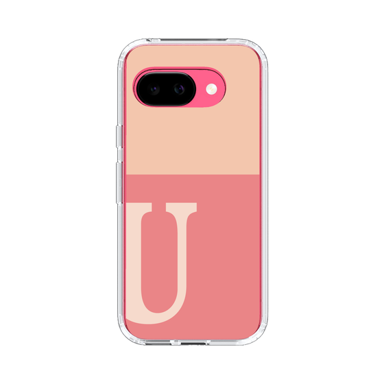 スリムプロテクションケース［ オリジナル - initial two tone - U pink ］