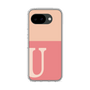 スリムプロテクションケース［ オリジナル - initial two tone - U pink ］