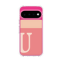 スリムプロテクションケース［ オリジナル - initial two tone - U pink ］