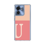 スリムプロテクションケース［ オリジナル - initial two tone - U pink ］