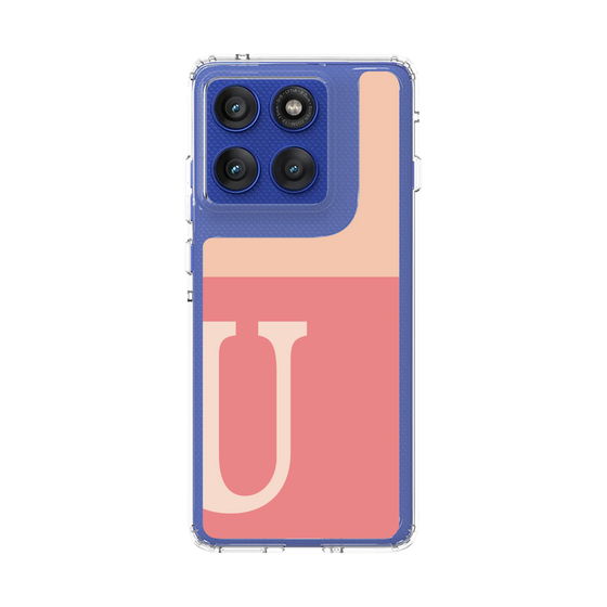 スリムプロテクションケース［ オリジナル - initial two tone - U pink ］