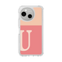 スリムプロテクションケース［ オリジナル - initial two tone - U pink ］