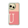 スリムプロテクションケース［ オリジナル - initial two tone - U pink ］
