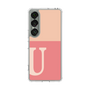 スリムプロテクションケース［ オリジナル - initial two tone - U pink ］