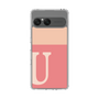 スリムプロテクションケース［ オリジナル - initial two tone - U pink ］