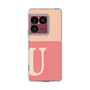 スリムプロテクションケース［ オリジナル - initial two tone - U pink ］