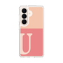 スリムプロテクションケース［ オリジナル - initial two tone - U pink ］