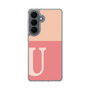 スリムプロテクションケース［ オリジナル - initial two tone - U pink ］