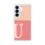 スリムプロテクションケース［ オリジナル - initial two tone - U pink ］