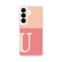 スリムプロテクションケース［ オリジナル - initial two tone - U pink ］
