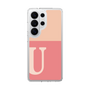 スリムプロテクションケース［ オリジナル - initial two tone - U pink ］