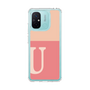 スリムプロテクションケース［ オリジナル - initial two tone - U pink ］