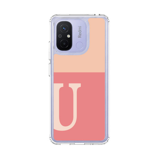 スリムプロテクションケース［ オリジナル - initial two tone - U pink ］