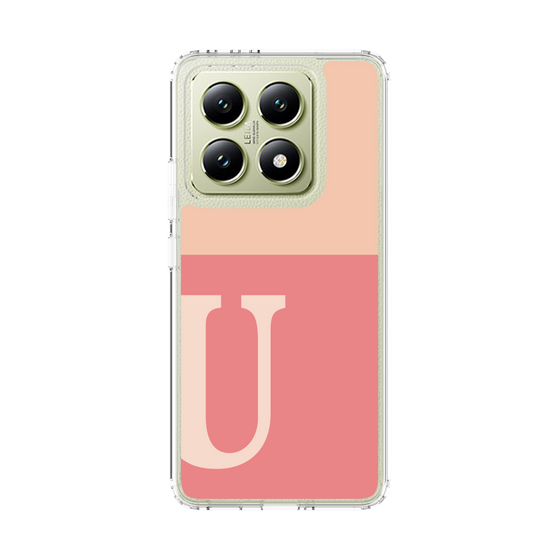 スリムプロテクションケース［ オリジナル - initial two tone - U pink ］