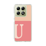 スリムプロテクションケース［ オリジナル - initial two tone - U pink ］
