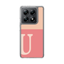 スリムプロテクションケース［ オリジナル - initial two tone - U pink ］