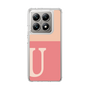 スリムプロテクションケース［ オリジナル - initial two tone - U pink ］