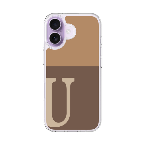 スリムプロテクションケース［ オリジナル - initial two tone - U brown ］