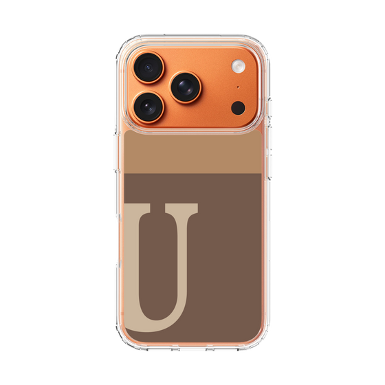 スリムプロテクションケース［ オリジナル - initial two tone - U brown ］
