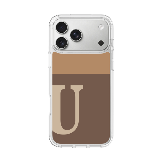スリムプロテクションケース［ オリジナル - initial two tone - U brown ］