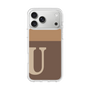 スリムプロテクションケース［ オリジナル - initial two tone - U brown ］