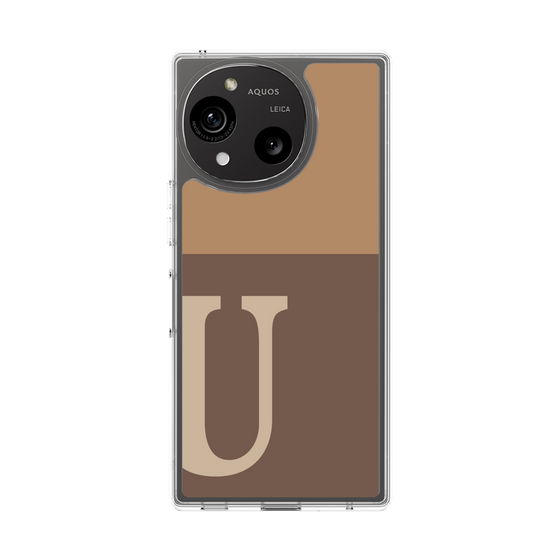 スリムプロテクションケース［ オリジナル - initial two tone - U brown ］
