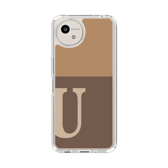 スリムプロテクションケース［ オリジナル - initial two tone - U brown ］