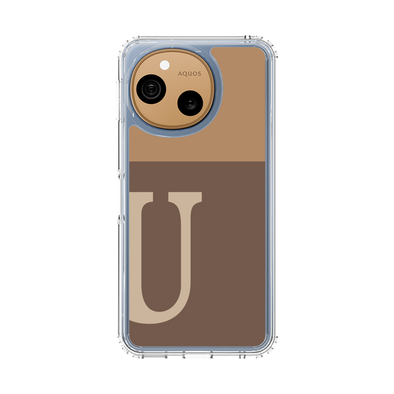 スリムプロテクションケース［ オリジナル - initial two tone - U brown ］