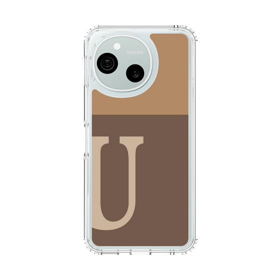 スリムプロテクションケース［ オリジナル - initial two tone - U brown ］