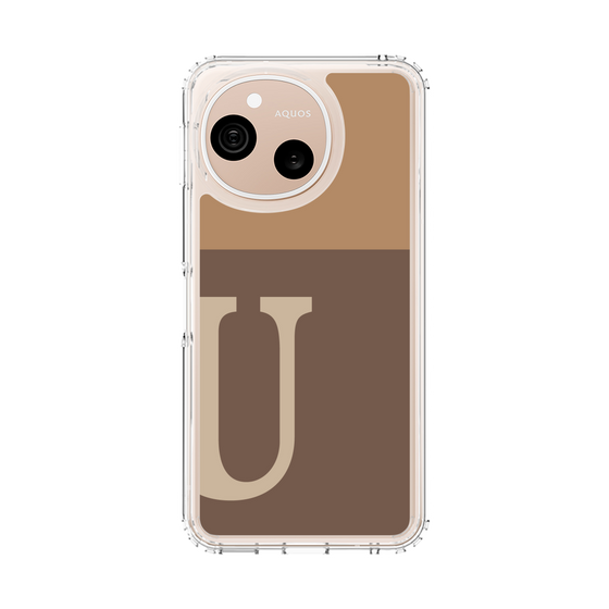 スリムプロテクションケース［ オリジナル - initial two tone - U brown ］