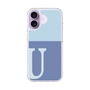 スリムプロテクションケース［ オリジナル - initial two tone - U blue ］