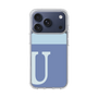 スリムプロテクションケース［ オリジナル - initial two tone - U blue ］