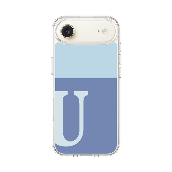 スリムプロテクションケース［ オリジナル - initial two tone - U blue ］