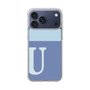 スリムプロテクションケース［ オリジナル - initial two tone - U blue ］