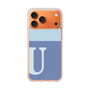 スリムプロテクションケース［ オリジナル - initial two tone - U blue ］
