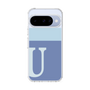 スリムプロテクションケース［ オリジナル - initial two tone - U blue ］
