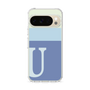スリムプロテクションケース［ オリジナル - initial two tone - U blue ］