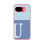 スリムプロテクションケース［ オリジナル - initial two tone - U blue ］