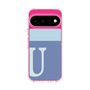 スリムプロテクションケース［ オリジナル - initial two tone - U blue ］