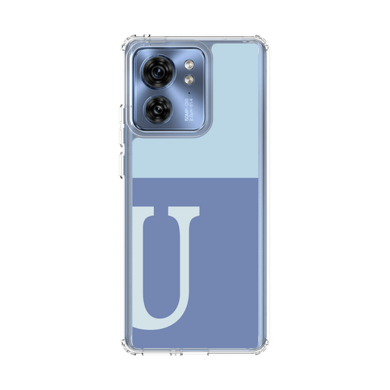 スリムプロテクションケース［ オリジナル - initial two tone - U blue ］