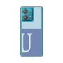 スリムプロテクションケース［ オリジナル - initial two tone - U blue ］