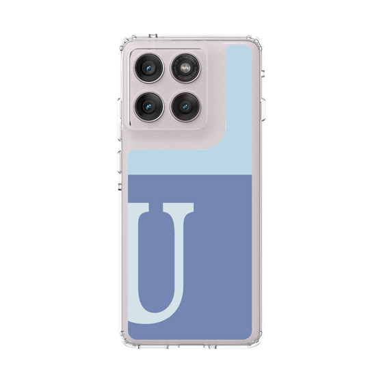 スリムプロテクションケース［ オリジナル - initial two tone - U blue ］