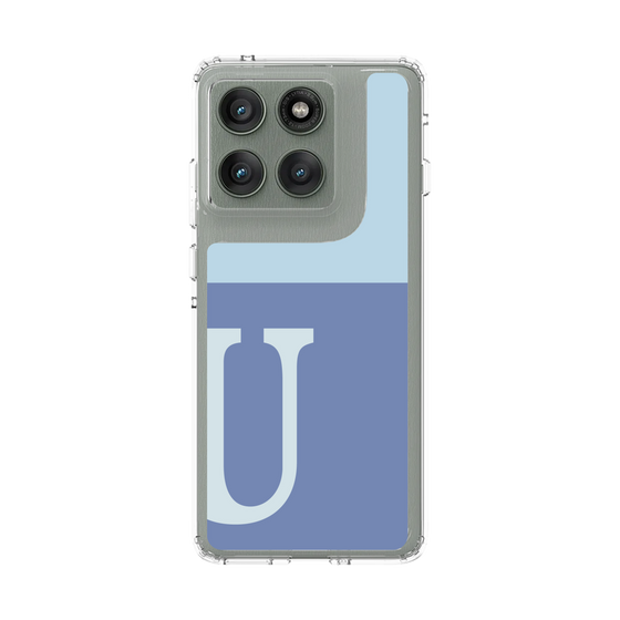 スリムプロテクションケース［ オリジナル - initial two tone - U blue ］