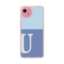 スリムプロテクションケース［ オリジナル - initial two tone - U blue ］