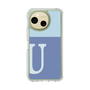 スリムプロテクションケース［ オリジナル - initial two tone - U blue ］